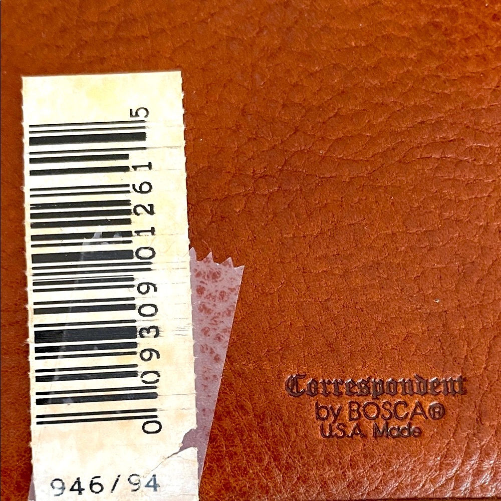 Bosca Brown Leather Planner with Gold Accents Never Used - Picture 5 of 5